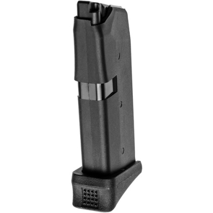 KCI USA INC MAGAZINE FOR GLOCK 43 9MM 6RD BLK POLY W/GRIP EXT KCI USA INC MAGAZINE FOR GLOCK 43 9MM 6RD BLK POLY W/GRIP EXT