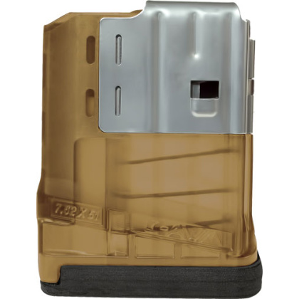 LANCER MAGAZINE L7AWM SR-25 7.62X51 5RD TRANSLUCENT FDE LANCER MAGAZINE L7AWM SR-25 7.62X51 5RD TRANSLUCENT FDE