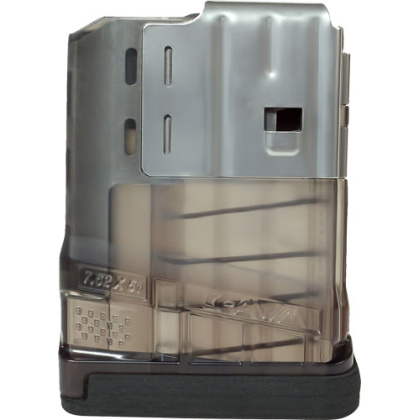 LANCER MAGAZINE L7AWM SR-25 7.62X51 5RD TRANSLUCENT SMOKE LANCER MAGAZINE L7AWM SR-25 7.62X51 5RD TRANSLUCENT SMOKE