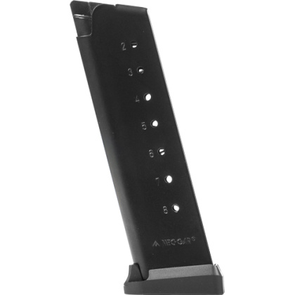 MEC-GAR MAGAZINE 1911 GOVT. 45ACP 8RD AFC W/COMP PLT BLK MEC-GAR MAGAZINE 1911 GOVT. 45ACP 8RD AFC W/COMP PLT BLK