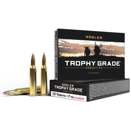 Nosler Ammo Trophy Grade .257 - Roberts 110gr Accubond 20pk