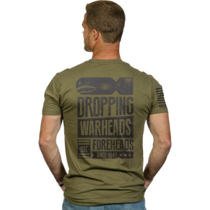 Nine Line Apparel Warheads On - Forheads Men\'s T-shirt Grn 2xl