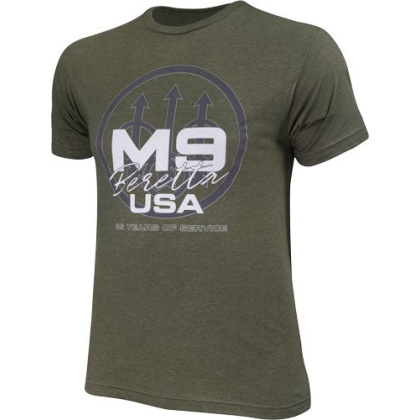 Beretta T-shirt M9 Trident - Large Military Green