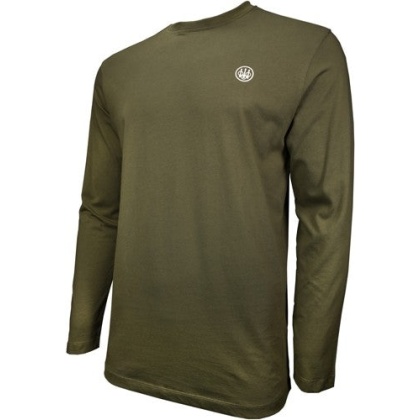 Beretta T-shirt Long Sleeve - Usa Logo Medium Od Green