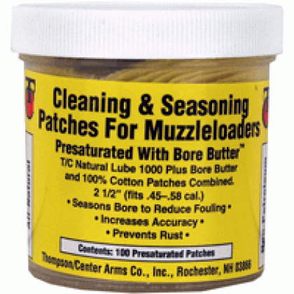 T-c Clean & Season Patch 2.5" - Saturated In Lube 100pk