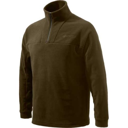 Beretta Jacket Fleece 1-2 Zip - Medium Brown