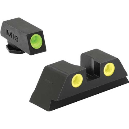 Meprolight Night Sight Set - Green-yellow Glock 42-43