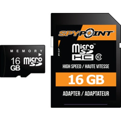 Spypoint Trail Cam 16gb Sd - Card-micro Sd Class 10