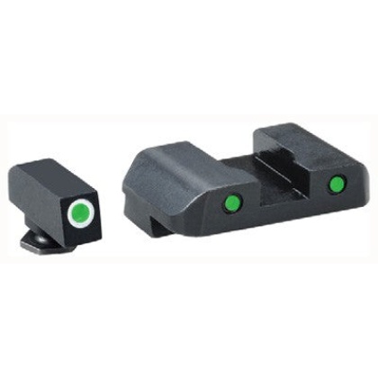 Ameriglo Tritium Pro Oper. Set - Green-green Glock 21+