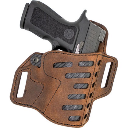 Versacarry Cmpnd Holster Owb - Kydex Leather Rh Sig P365 Brn