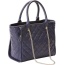 Bulldog Concealed Carry Purse - Quilted Tote Style Navy