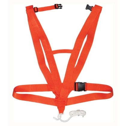 HS DEER DRAG DELUXE BODY HARNESS STYLE SAFETY ORANGE