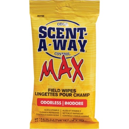 HS SCENT ELIMINATION FIELD WIPES SCENT-A-WAY MAX 24PK