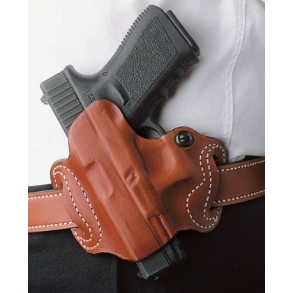 DESANTIS MINI SLIDE HOLSTER OWB LH LEATHER SIG P365 TAN