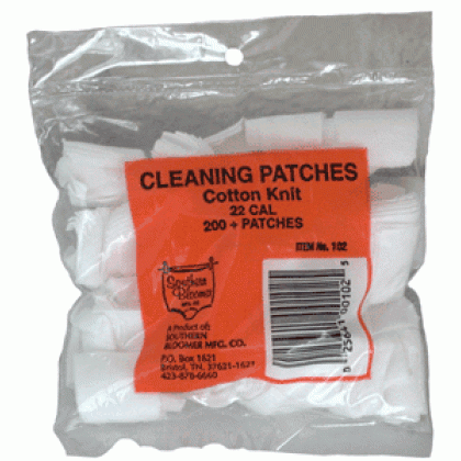 SOUTHERN BLOOMER .22CAL. CLEANING PATCHES 200-PACK