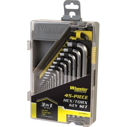 WHEELER DRIVER SET 45 PIECE HEX/TORX KEY SET