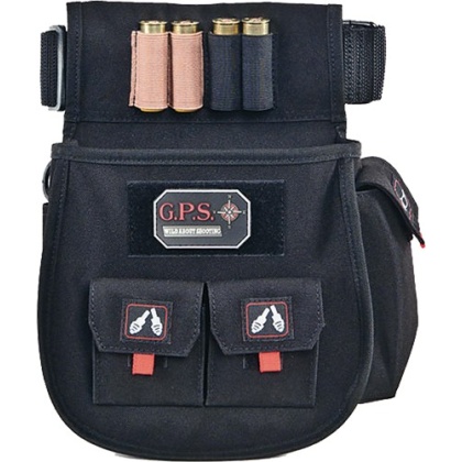 GPS DELUXE SHELL POUCH W/ TWIN POUCHES & WEB BELT BLK