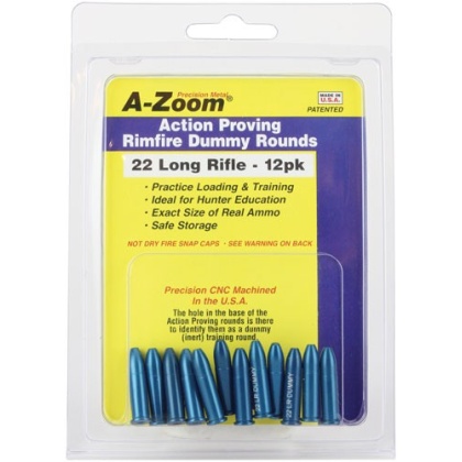 A-ZOOM TRAINING ROUNDS .22LR ALUMINUM 12-PACK