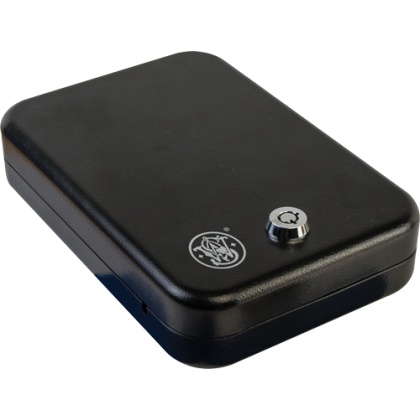 S&W HANDGUN VAULT BLACK W/S&W LOGO LOCKABLE