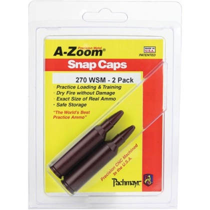 A-ZOOM METAL SNAP CAP .270WSM 2PK