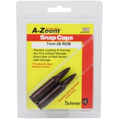 A-ZOOM METAL SNAP CAP 7MM-08 REMINGTON 2-PACK