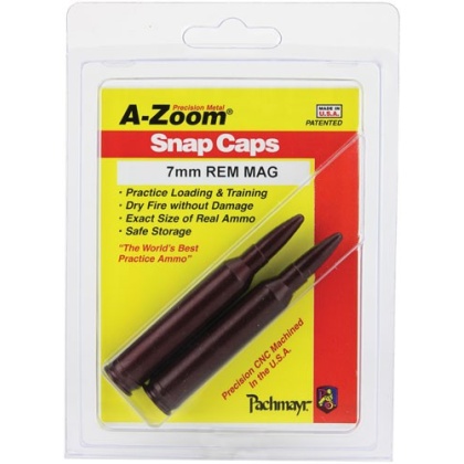 A-ZOOM METAL SNAP CAP 7MM REM MAGNUM 2-PACK