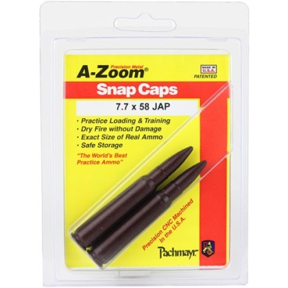 A-ZOOM METAL SNAP CAP 7.7X58 JAP 2-PACK