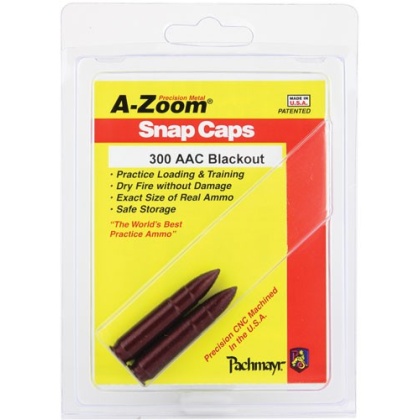 A-ZOOM METAL SNAP CAP .300AAC BLACKOUT 2-PACK