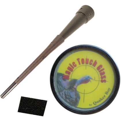 QUAKER BOY TURKEY CALL POT STYLE MAGIC TOUCH GLASS