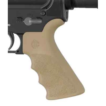 HOGUE AR-15 BEAVERTAIL GRIP W/FINGER GROOVES FDE