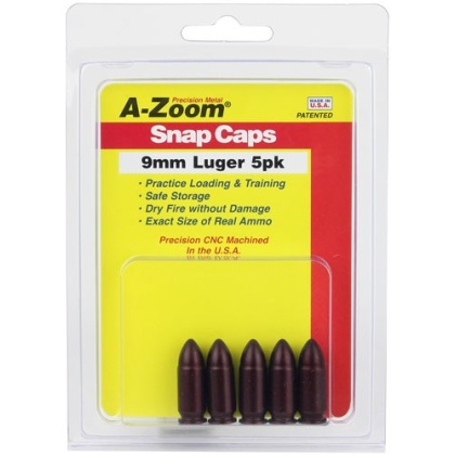 A-ZOOM METAL SNAP CAP 9MM LUGER 5-PACK