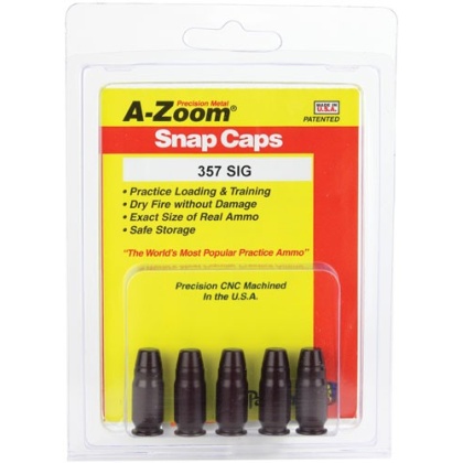 A-ZOOM METAL SNAP CAP .357SIG 5-PACK