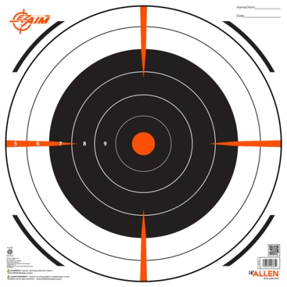 ALLEN EZ AIM BULLSEYE TARGET 12-PK 12\