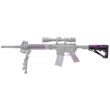 HOGUE AR-15 COLLAPSIBLE STOCK PURPLE RUBBER MIL-SPEC