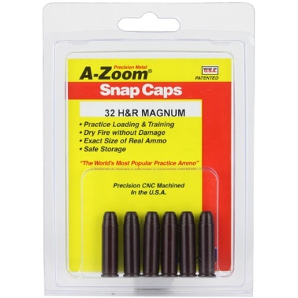 A-ZOOM METAL SNAP CAP .32HR MAGNUM 6-PACK