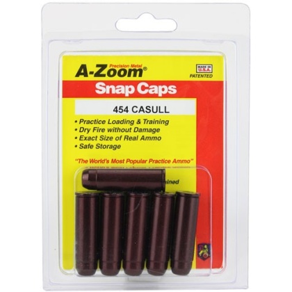 A-ZOOM METAL SNAP CAP .454 CASULL 6-PACK