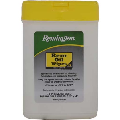 REMINGTON REM OIL GUN WIPES 24PK