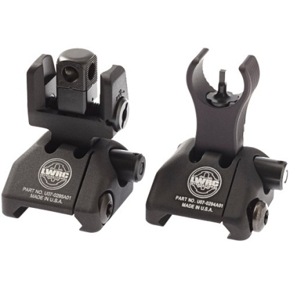 LWRC SIGHT SET FOLDING SKIRMISH BUIS BLACK PICATINNY