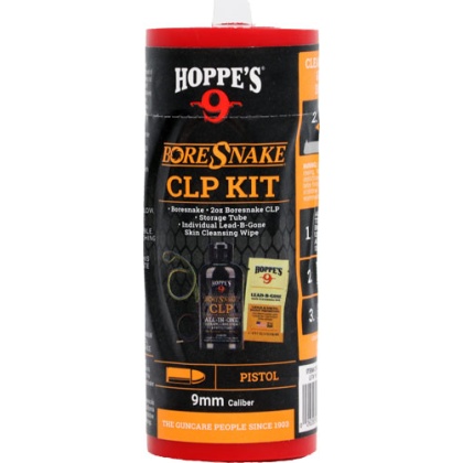 HOPPES BORESNAKE CLEANING KIT COMBO W/CLP 9MM PISTOL