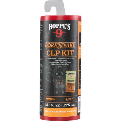 HOPPES BORESNAKE CLEANING KIT COMBO W/CLP .22/.223 RIFLE