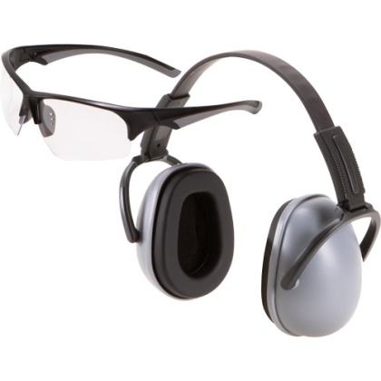 ALLEN PASSIVE MUFF & EYE COMBO 23DB GRAY MUFFS/CLEAR EYES