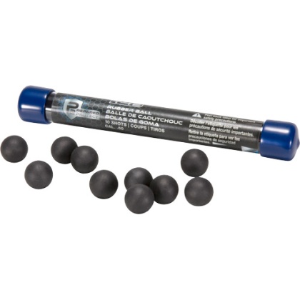 UMAREX T4E P2P 50 CAL RUBBER BALL BLACK 10-PACK