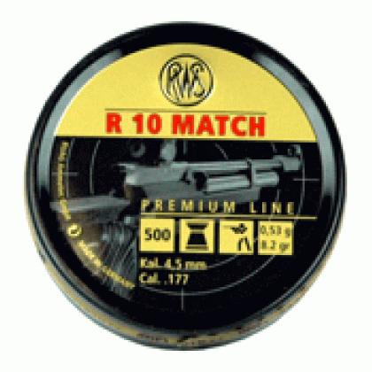 RWS PELLETS 177 R10 MATCH 8.2 GRAINS 500-PACK