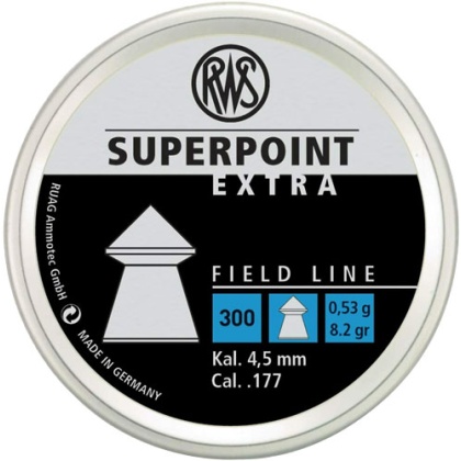 RWS PELLETS 177 SUPERPOINT EXTRA 8.2 GRAINS 300-PACK