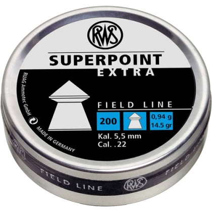 RWS PELLETS 22 SUPERPOINT EXTRA 14.5 GRAINS 200-PACK