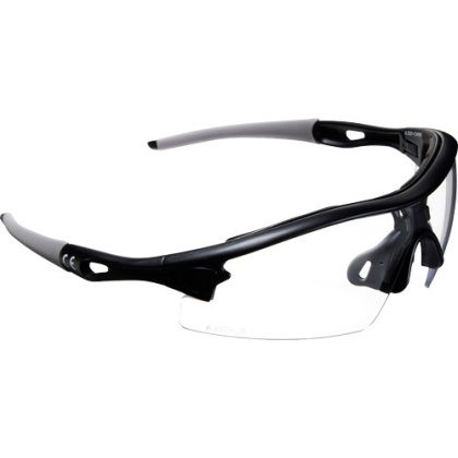 ALLEN ASPECT SHOOTING GLASSES CLEAR/BLACK FRAME