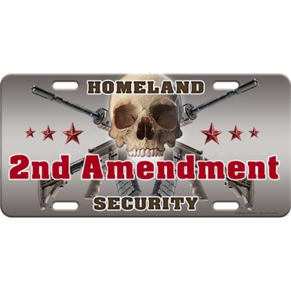 RIVERS EDGE LICENSE PLATE 2ND AMENDMENT