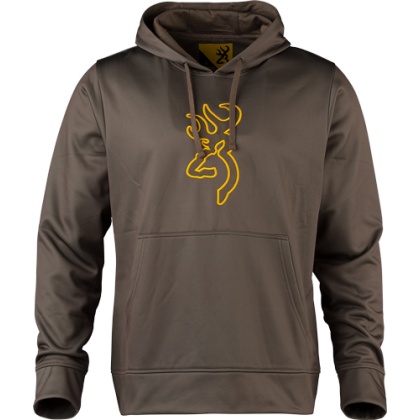 BROWNING TECH HOODIE LS MAJOR BROWN LARGE*