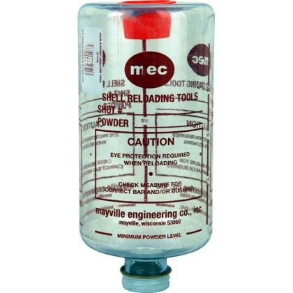 MEC BOTTLE & CAP CLEAR SMALL FOR SHOT OR POWDER