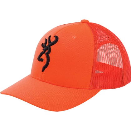 BROWNING CAP PROOF BLAZEORANGE W/BUCKMARK MESH BACK MID PRFLE